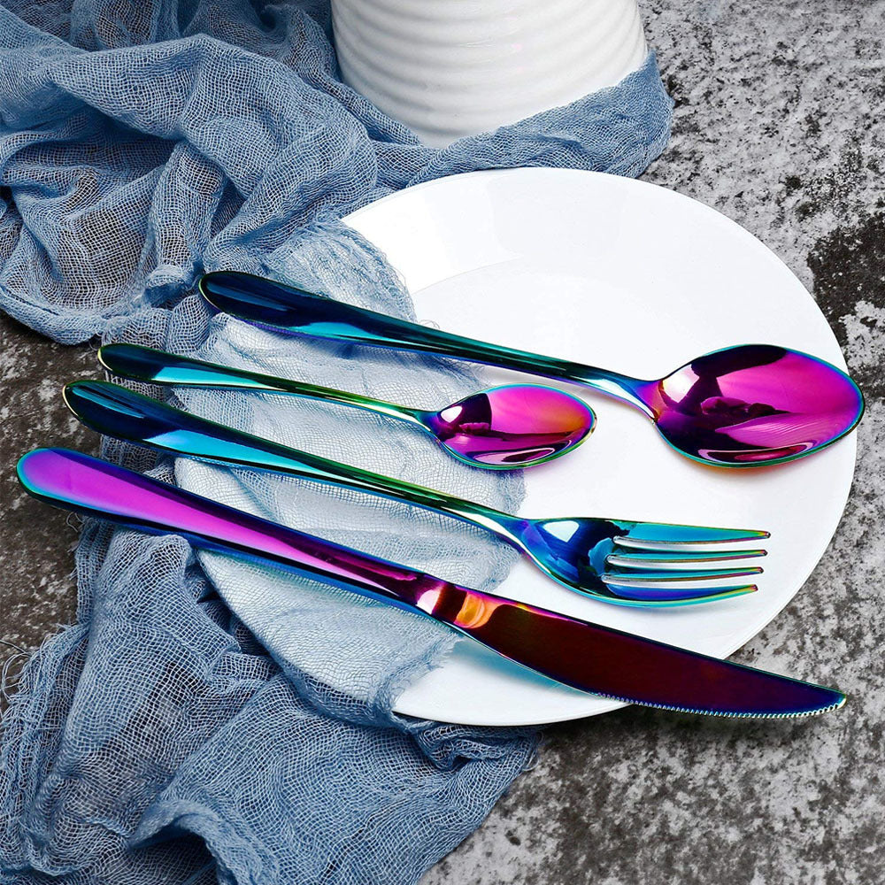 "Symphony" cutlery set in gold-plated stainless steel