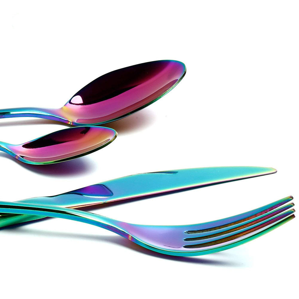 "Symphony" cutlery set in gold-plated stainless steel