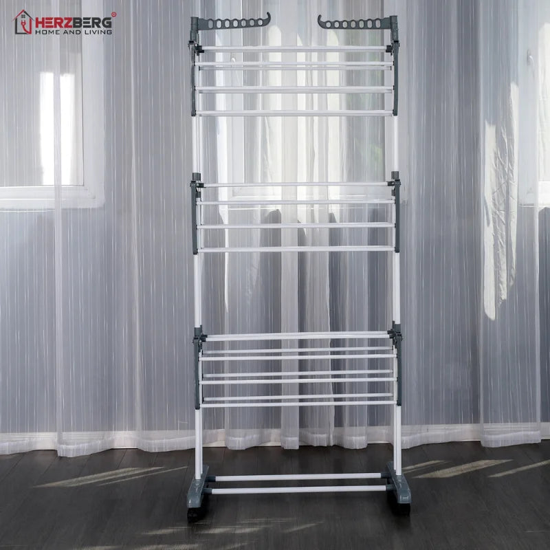 Moving Clothes Rack - Grey