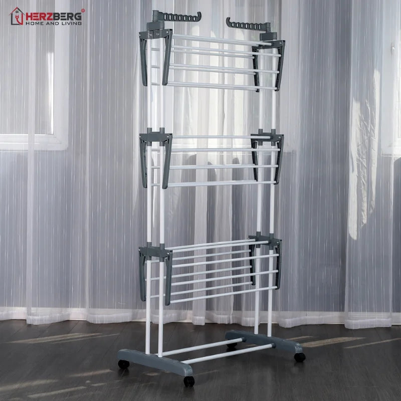 Moving Clothes Rack - Grey