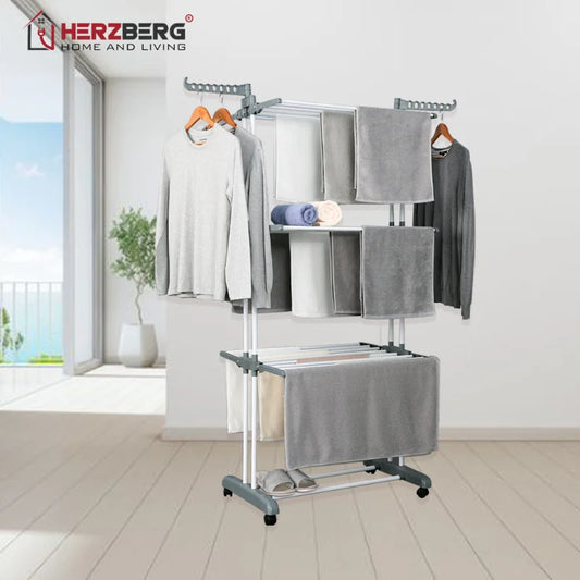 Moving Clothes Rack - Grey