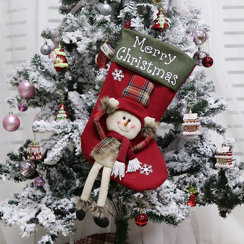 De noël Décorations De Noël Grande Chaussette De Noël Arbre Pendentif