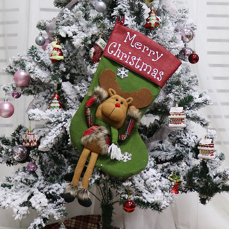 De noël Décorations De Noël Grande Chaussette De Noël Arbre Pendentif