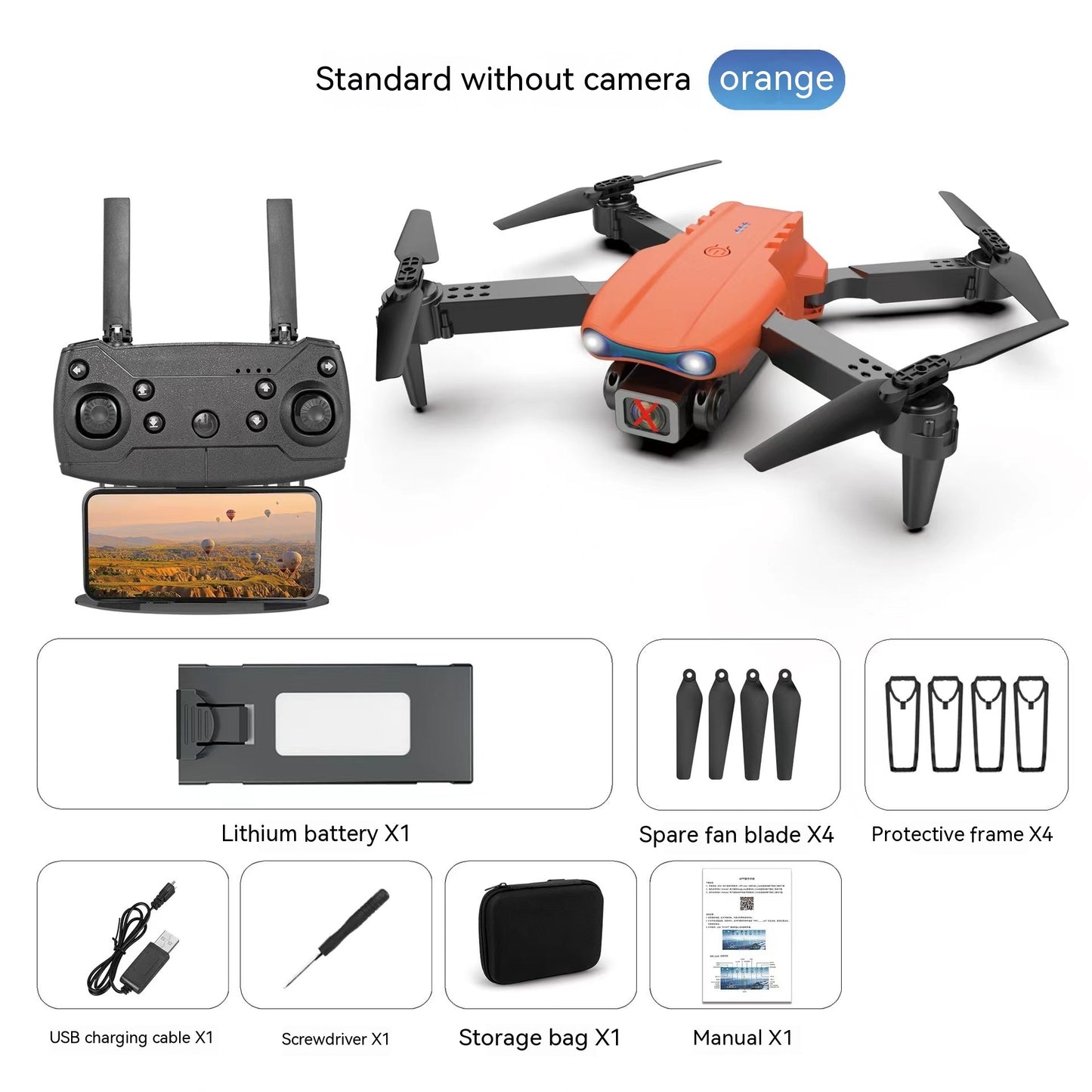 Drone aérien E99pro 4k caméra haute définition double caméra à trois côtés