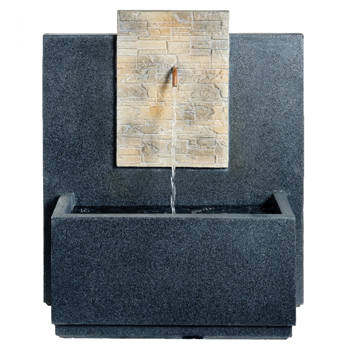 Outdoor fountain anthracite IP44 EU Plug 82 cm